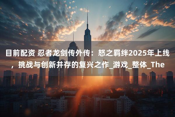 目前配资 忍者龙剑传外传：怒之羁绊2025年上线，挑战与创新并存的复兴之作_游戏_整体_The